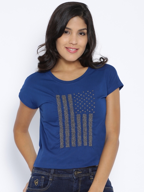 

Flying Machine Blue Disney Crop Top