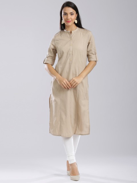 

W Beige Kurta