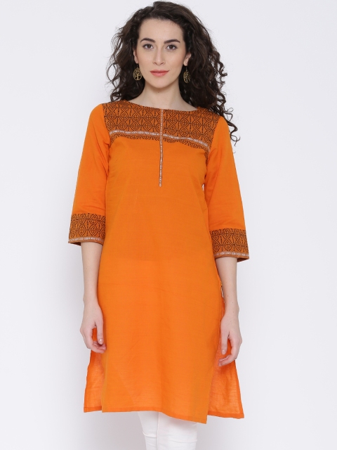 

Aurelia Orange Kurta