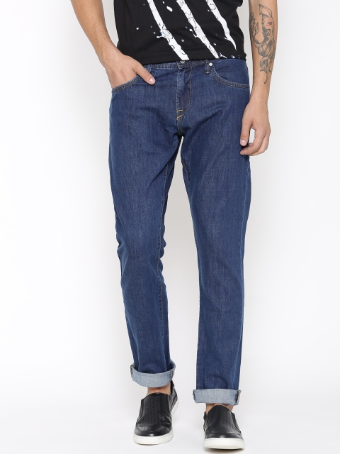 

Solly Jeans Co. Men Blue Tapered Fit Mid-Rise Clean Look Jeans