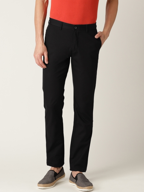 

Allen Solly Men Black Regular Fit Solid Chinos
