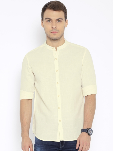 

Flying Machine Beige Casual Shirt