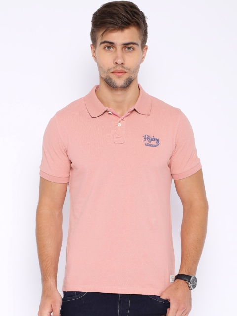 

Flying Machine Dusky Pink Polo T-shirt