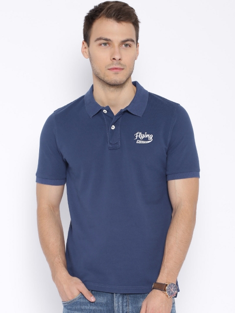 

Flying Machine Blue Polo T-shirt