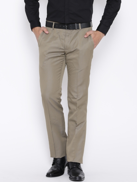 

Arrow New York Beige Slim Formal Trousers