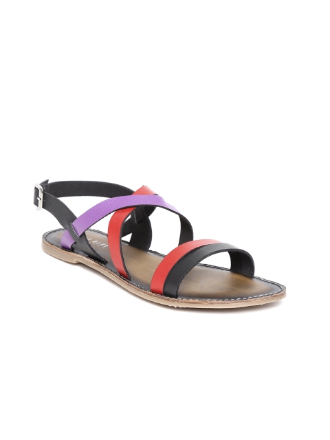 

Wet Blue Women Black & Red Flats