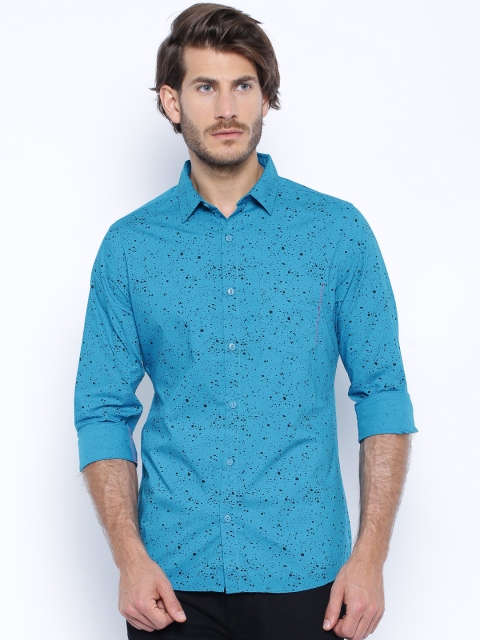 

United Colors of Benetton Blue Printed Casual Shirt