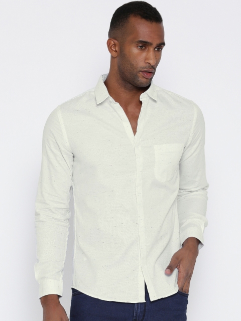 

United Colors of Benetton Off-White Casual Shirt