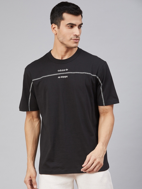 

ADIDAS Originals Men Black Solid F T-shirt