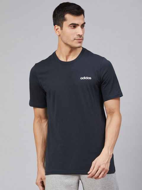 

ADIDAS Men Navy Blue Solid Essentials Plain T-shirt