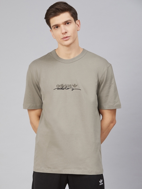 

ADIDAS Originals Men Beige Solid D T-shirt