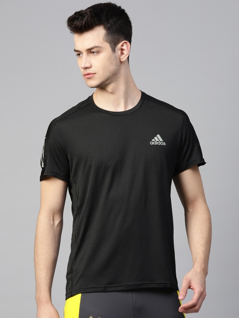 

ADIDAS Men Black Solid Own The Run T-shirt