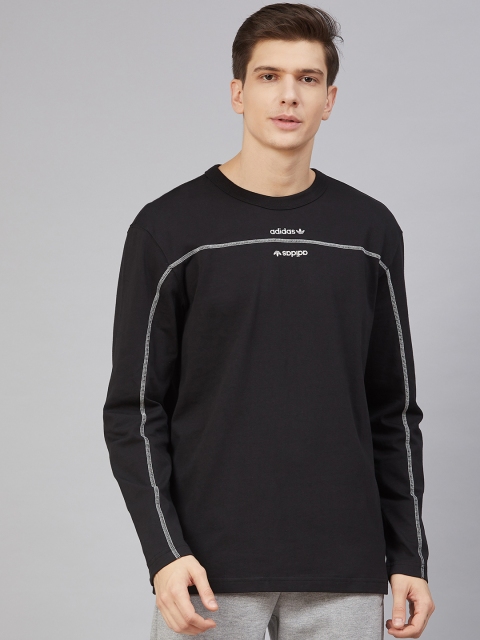 

ADIDAS Originals Men Black Solid Sports T-Shirt