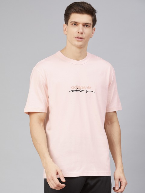 

ADIDAS Originals Men Pink Solid D T-shirt