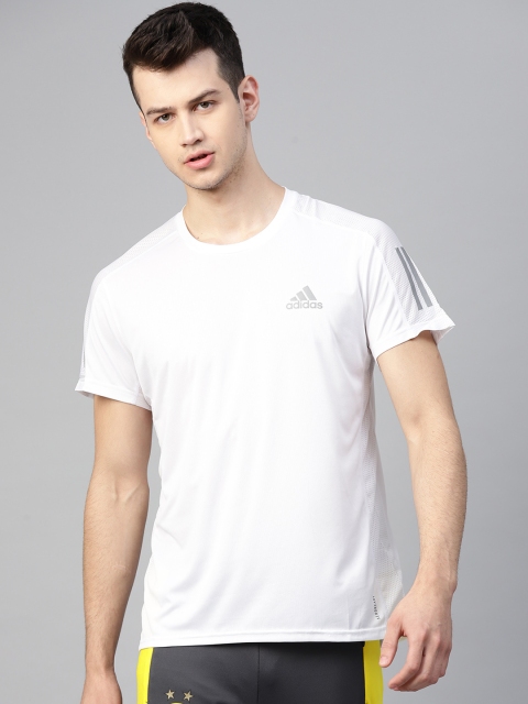 

ADIDAS Men White Solid Own The Run T-shirt