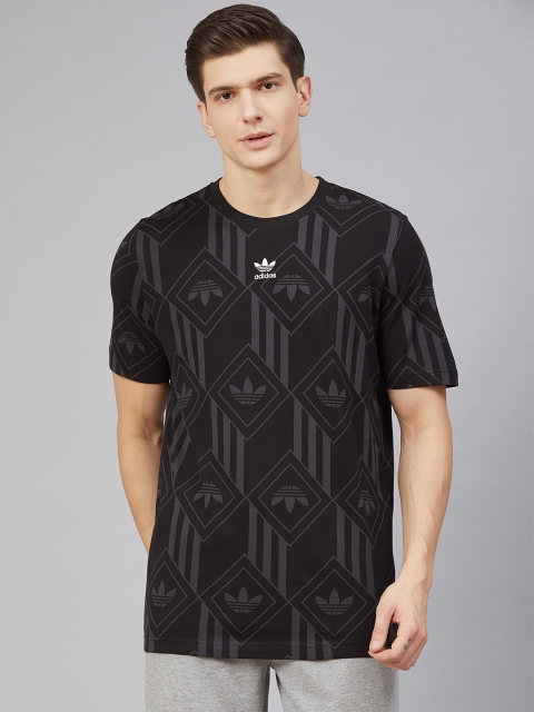 

ADIDAS Originals Black & Grey Monogram TNL T-shirt