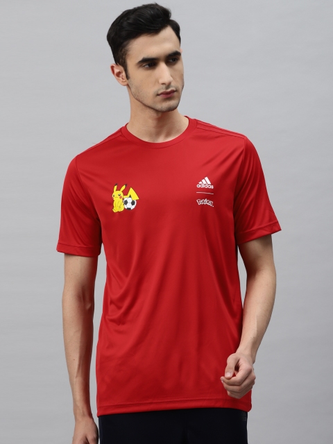 

ADIDAS Men Red Pokemon Print Jersey