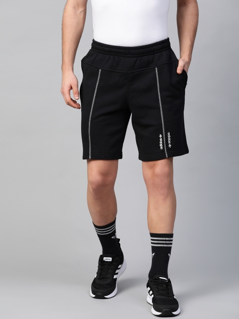 

ADIDAS Originals Men Black Solid Regular Fit R.Y.V Sports Shorts