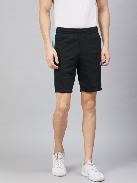 

ADIDAS Originals Men Black & Blue Panel Trefoil Shorts