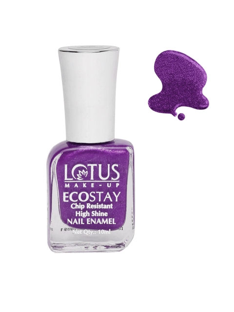 

Lotus Herbals Sustainable Ecostay Nail Enamel - Purple Dazzle E50 10 ml