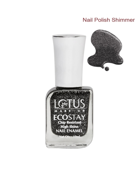 

Lotus Herbals Sustainable Make-Up Ecostay Nail Enamel - Starry Night E52 10ml, Charcoal