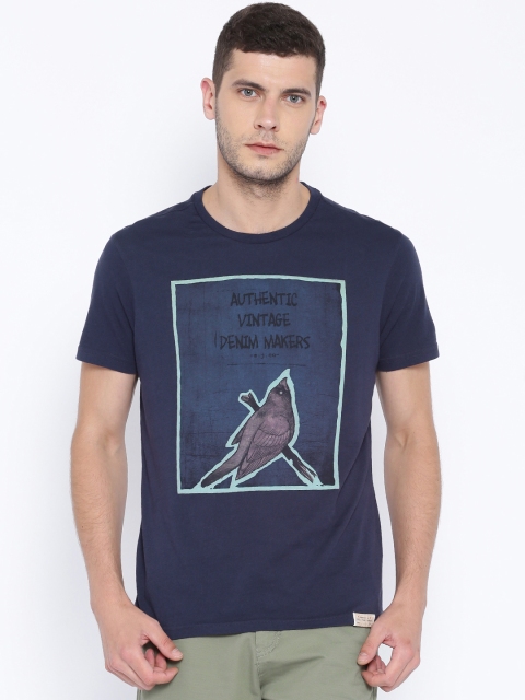 

Solly Jeans Co. Navy Printed T-shirt, Navy blue