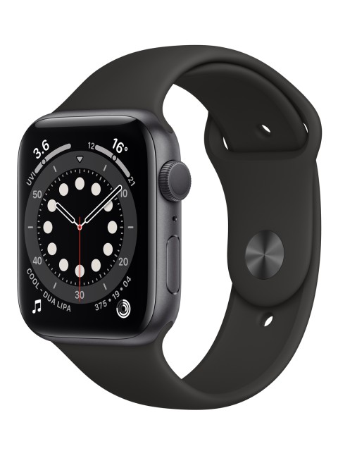 

Apple Watch Series 6 GPS, 44mm- Space Grey Aluminium Case with Black Sport Band