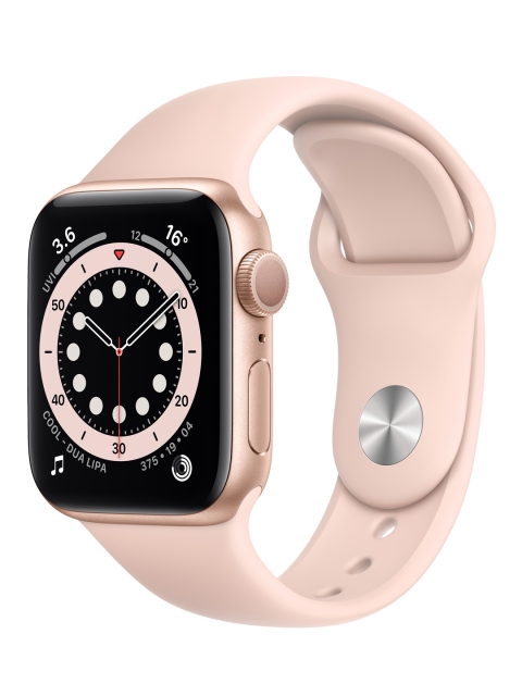 

Apple Watch Series 6-GPS, 40mm- Gold Aluminium Case with Pink Sand Sport Band