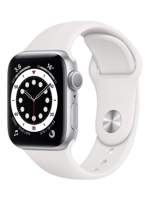 

Apple Watch Series 6-GPS, 40mm- Silver Aluminium Case with White Sport Band