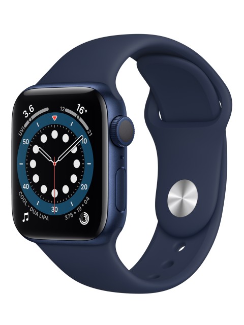 

Apple Watch Series 6-GPS, 40mm- Blue Aluminium Case with Deep Navy Sport Band