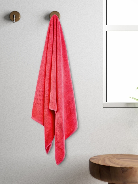 

SPACES Unisex Red Solid Swift Dry Standard 450 GSM Bath Towel