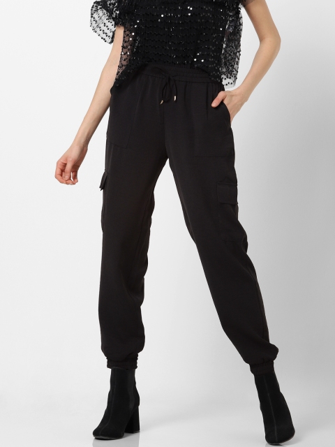 

ONLY Women Black Loose Fit Solid Regular Trousers