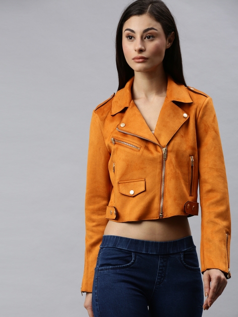 

ONLY Women Rust Brown Solid Tailored Jacket