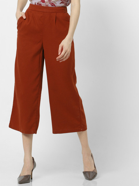 

ONLY Women Rust Loose Fit Solid Culottes