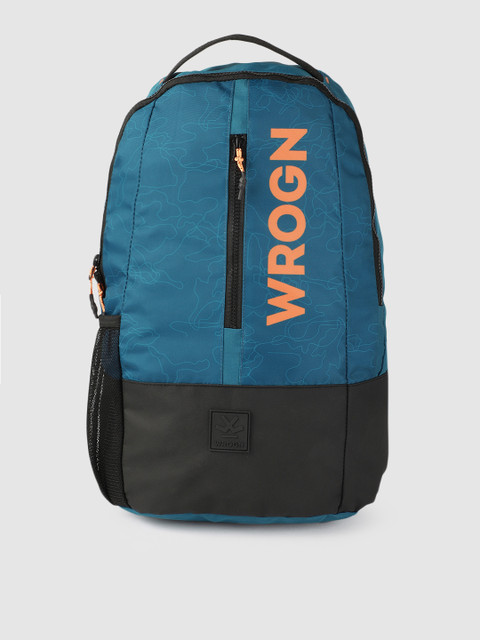 

WROGN Unisex Blue Scribble Graphic Backpack