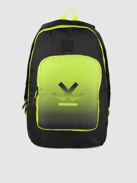 

WROGN Unisex Black & Yellow Brand Logo Toy Laptop Backpack