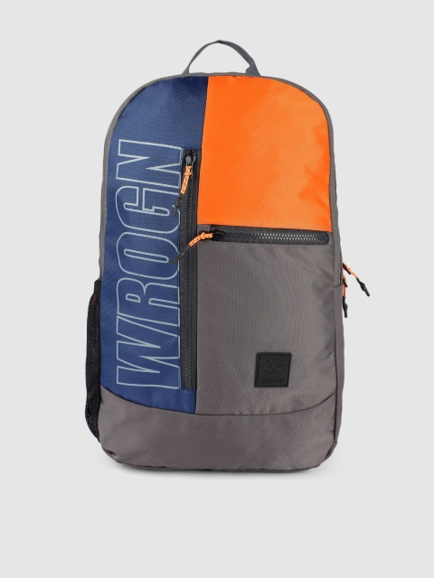 

WROGN Unisex Multicoloured Graphic Backpack, Multi