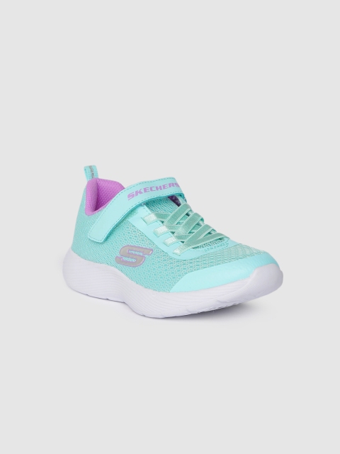 

Skechers Girls Blue Solid DYNA-LITE Sneakers