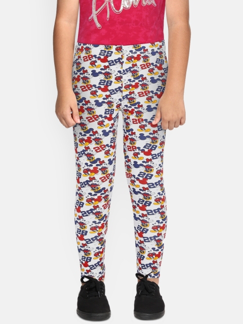 

Loocust Girls Multicoloured Printed Ankle Length Disney Minnie Mouse Leggings, Multi
