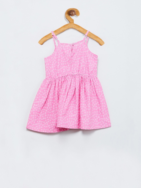 

max Girls Pink Printed A-Line Dress