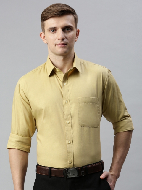 

Raymond Men Beige Slim Fit Solid Formal Shirt