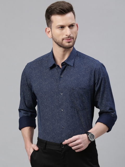

Park Avenue Men Blue Slim Fit Printed Casual Shirt