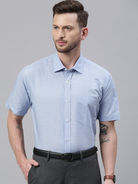 

Park Avenue Men Blue Regular Fit Solid Formal Shirt