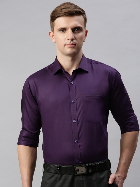 

Park Avenue Men Violet Slim Solid Fit Formal Shirt