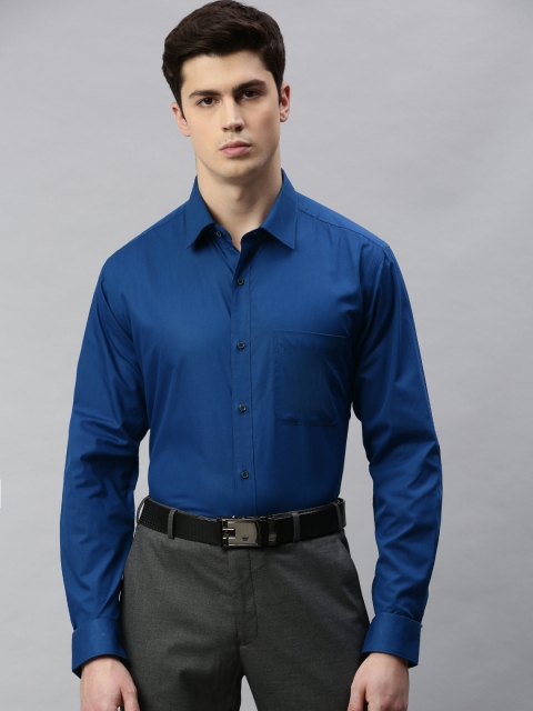 

Raymond Men Navy Blue Slim Fit Solid Formal Shirt