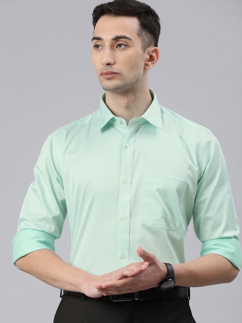 

Raymond Men Green Regular Fit Solid Formal Shirt