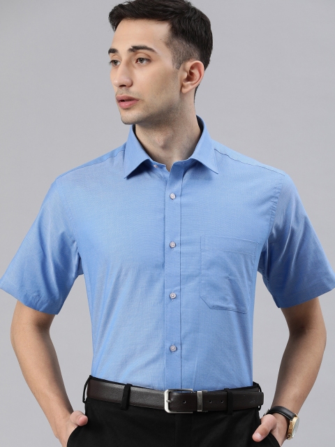 

Raymond Men Blue Contemporary Fit Solid Formal Shirt