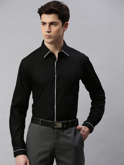

Raymond Men Black Regular Fit Solid Formal Shirt