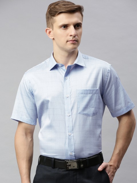 

Park Avenue Men Blue Regular Fit Solid Formal Shirt