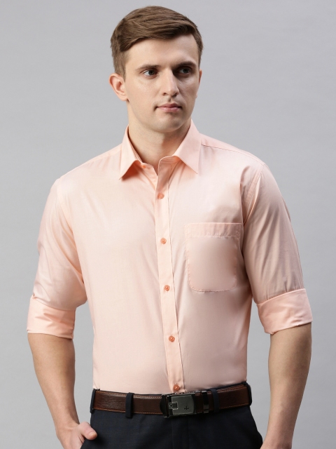 

Raymond Men Orange Slim Fit Solid Formal Shirt
